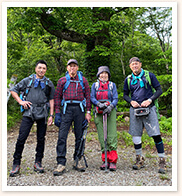 薬師岳山荘 女将とマスターと若